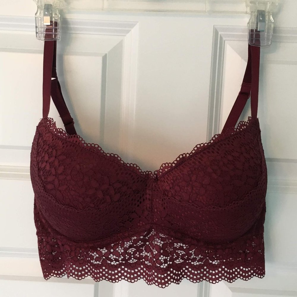 Women's Burgundy Bra